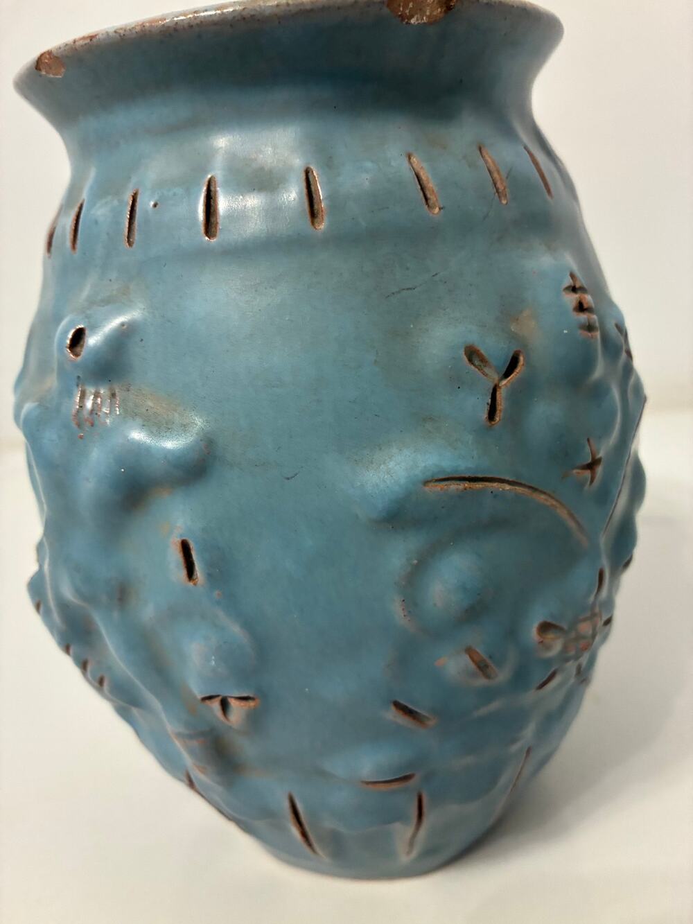 Rookwood Pottery Southwest Figural Vase Vtg 1928 Art Deco Native American Archer
